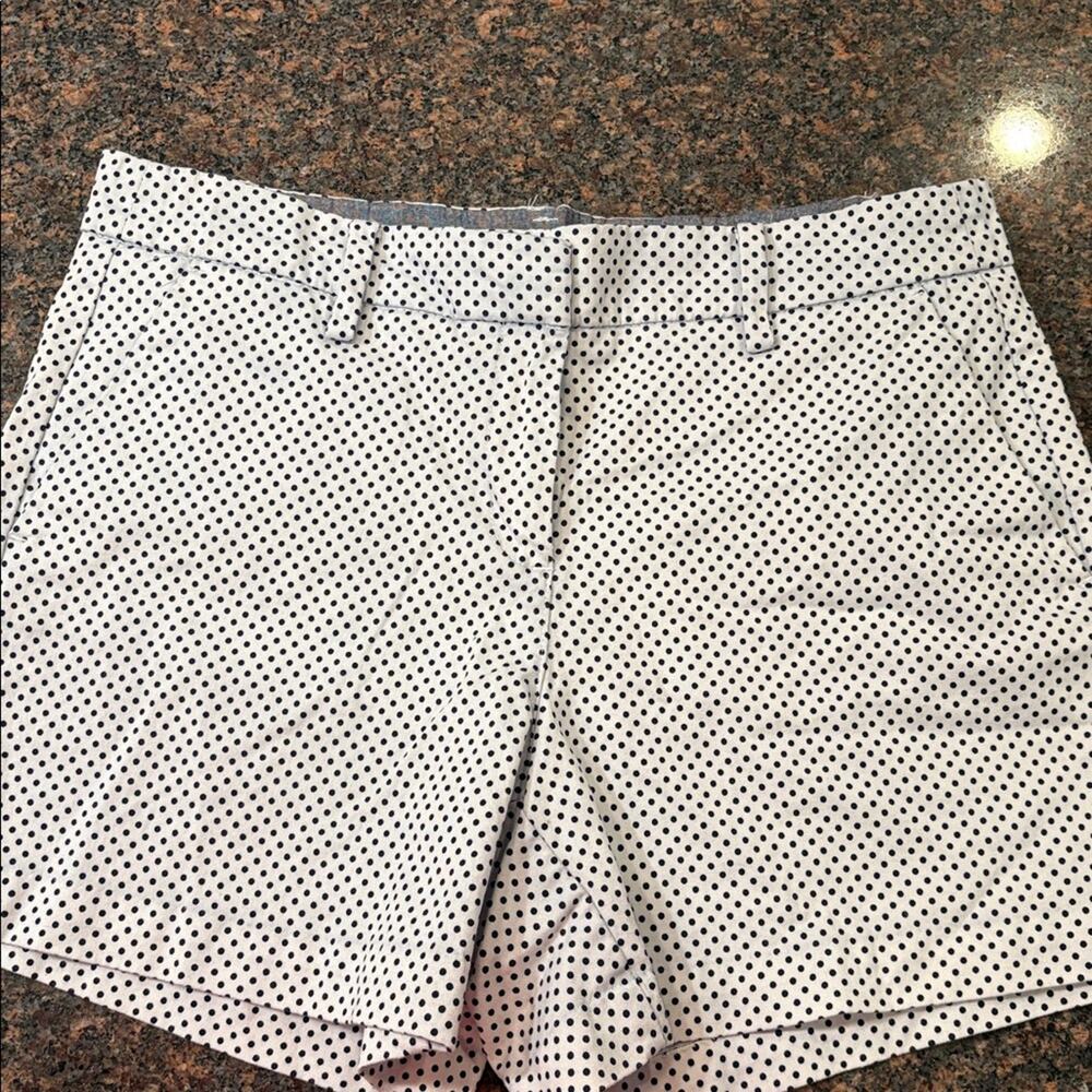 Nautica Women's Polka Dot Chino Shorts 5" Inseam Size 8 White Black Cotton - Picture 4 of 10